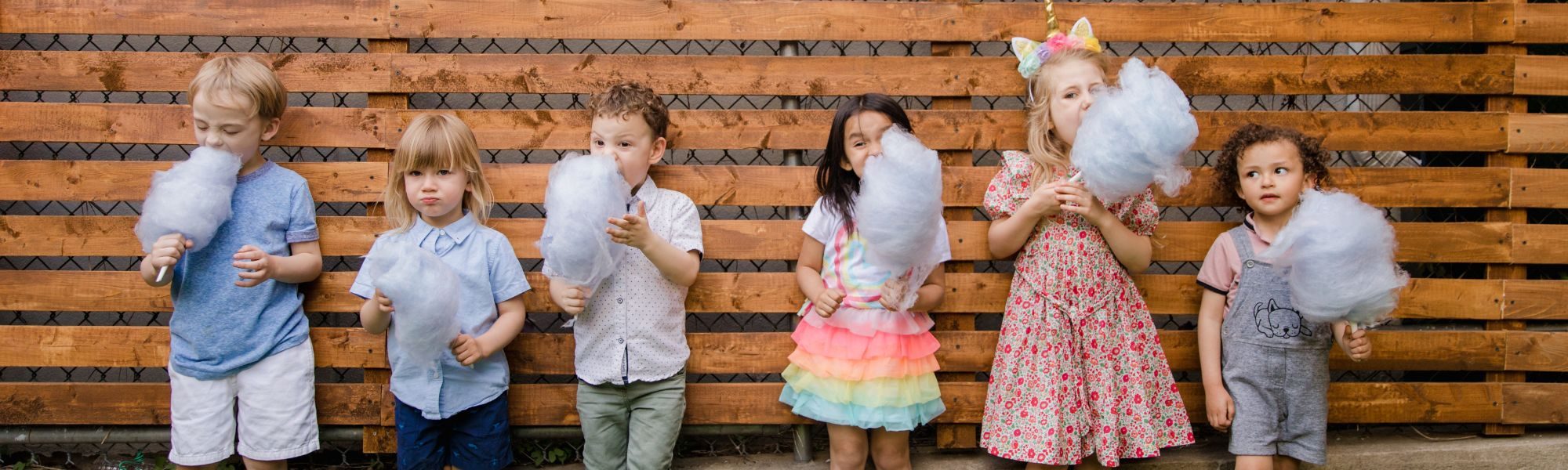Kids With Cotton Candy at and Event Near Atlanta